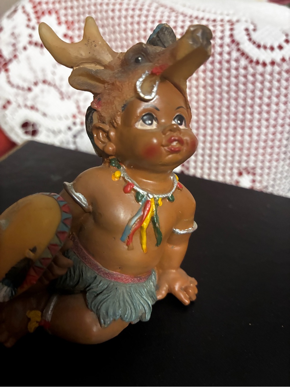 Vintage All God’s Children Tribal Baby Figurine Set of 3 Native American - Picture 10 of 15